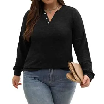 Gloria & Sarah Plus Size Tunic Sweater for Women Winter