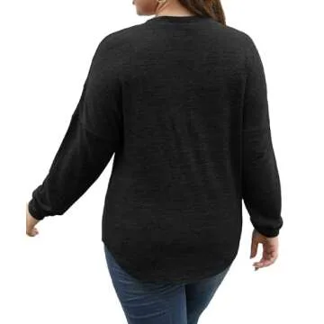 Gloria & Sarah Plus Size Tunic Sweater for Women Winter