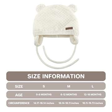 Stylish Duoyeree Baby Winter Hat with Ear Flaps