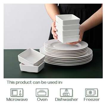 DOWAN 6 oz Oven Safe Ramekins - Perfect for Baking & Serving