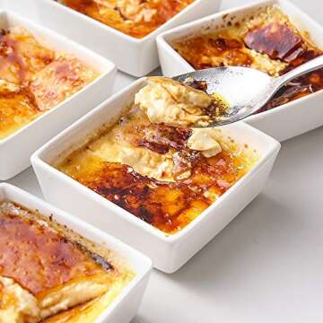 DOWAN 6 oz Oven Safe Ramekins - Perfect for Baking & Serving