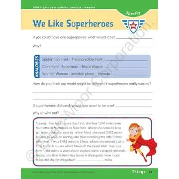 Evan-Moor Skill Sharpeners Critical Thinking, Grade 3 Workbook, Problem Solving Skills, Fun Activities, Higher-Order, Open-Ended Questions and Challenges, Science, Math, Social Studies, Language Arts