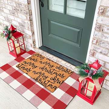Buffalo Plaid Outdoor Rug for Stylish Home Decor