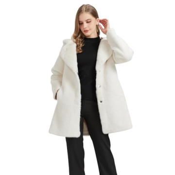 Fluffy Faux Mink Fur Cardigan Jacket for Women - Winter 2024