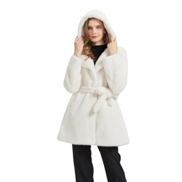 Fluffy Faux Mink Fur Cardigan Jacket for Women - Winter 2024