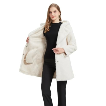 Fluffy Faux Mink Fur Cardigan Jacket for Women - Winter 2024