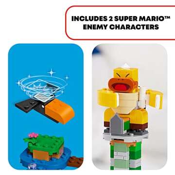 LEGO Super Mario Boss Sumo Bro Topple Tower Expansion Set 71388 Building Kit; Collectible Toy for Kids; New 2021 (231 Pieces), Multicolor