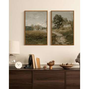 InSimSea Vintage Farmhouse Wall Art Decor Set of 2