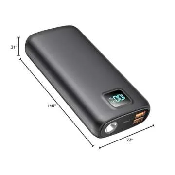 LOVELEDI Power-Bank-Portable-Charger - 40000mAh Power Bank QC 4.0 and PD 30W Quick Charging Built-in LED Display 2 USB 1Type-C Output Compatible with Most Electronic Devices on The Market(Dark Black)