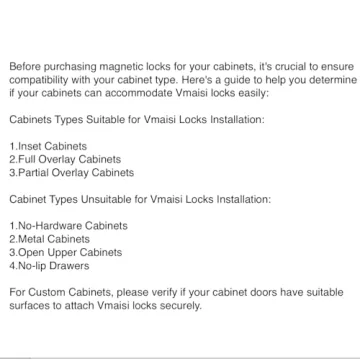 Magnetic Cabinet Locks for Baby Proofing | Vmaisi 20 Pack