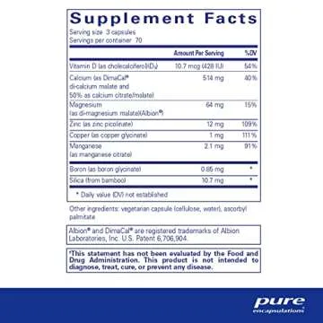 Pure Encapsulations OsteoBalance | Hypoallergenic Supplement to Promote Calcium Absorption and Enhan...