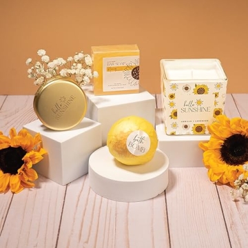 Sunflower Gift Box for Women - 15pcs Care Package