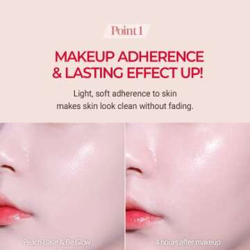 ESPOIR Peach Skin Fitting Base 30ml SPF 41 PA++++ | Lightly Adhering, Long-lasting Peach Complexion Face Foundation Primer | Correcting Skin Texture and Covering Pores | Korean Makeup