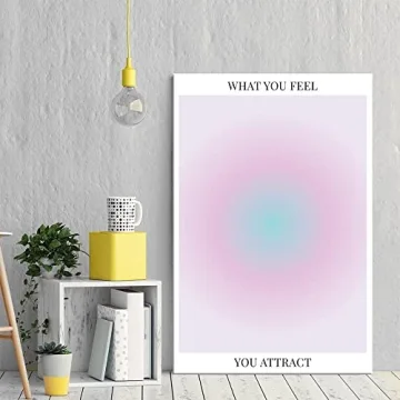 Colorful Abstract Aura Posters for Positive Vibes