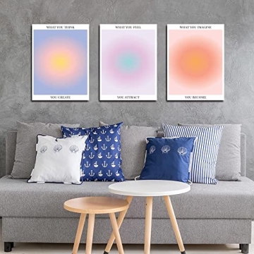 Colorful Abstract Aura Posters for Positive Vibes