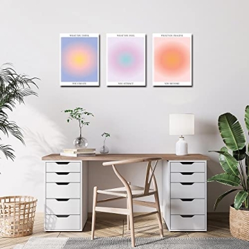 Colorful Abstract Aura Posters for Positive Vibes
