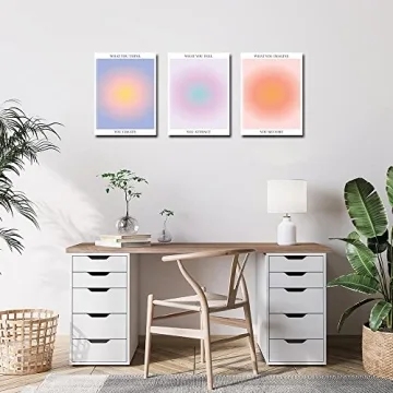 Colorful Abstract Aura Posters for Positive Vibes