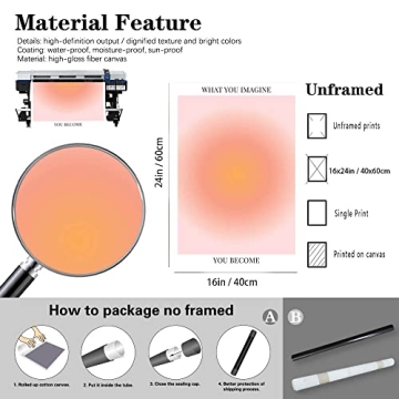 Colorful Abstract Aura Posters for Positive Vibes