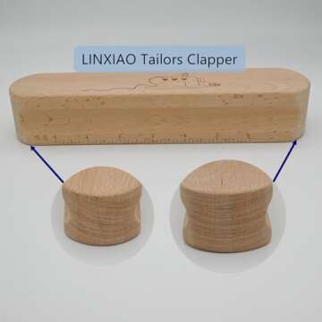 Hardwood Tailors Clapper for Ironing and Quilting,LINXIAO Professional Sewing Tool for Flattening Fabrics,Sewing and Point Pressing 1