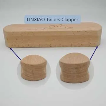 Hardwood Tailors Clapper for Ironing and Quilting,LINXIAO Professional Sewing Tool for Flattening Fabrics,Sewing and Point Pressing 1