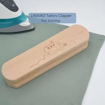 Hardwood Tailors Clapper for Ironing and Quilting,LINXIAO Professional Sewing Tool for Flattening Fabrics,Sewing and Point Pressing 1