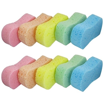 Lantee Large Sponges - Car Cleaning Supplies - Big 10 Pcs High Foam Cleaning Washing Sponge Pad for ...