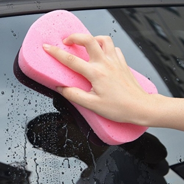 Lantee Large Sponges - Durable & Absorbent Car Cleaning Pads