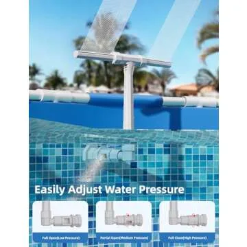 Kompoll Adjustable Dual Spray Pool Fountain for Fun Aquatics
