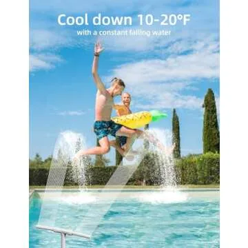 Kompoll Adjustable Dual Spray Pool Fountain for Fun Aquatics