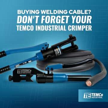 TEMCo INDUSTRIAL WC0180-50' (25' Blk, 25' Red) 2 Gauge AWG Welding Lead & Car Battery Cable Copper Wire Black + RED | Made in USA