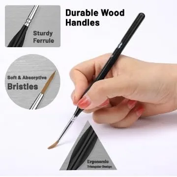 Mr. Pen Micro Paint Brushes Set for Precision Painting