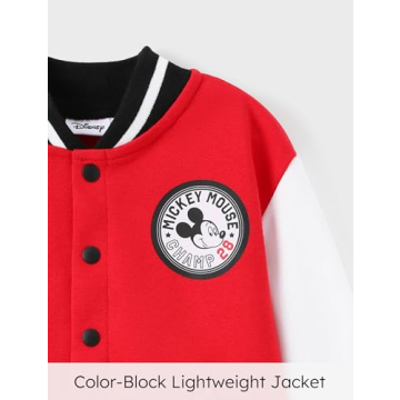 Disney Mickey Mouse Varsity Kids Jacket Size 6-7 Years