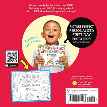 My First Day of Preschool: Toddler Adventure Book