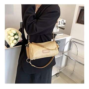 Stylish CHIC DIARY Straw Beach Bag for Women