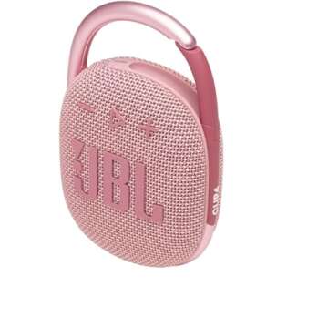 JBL Clip 4 Portable Bluetooth Speaker Bundle (Pink)