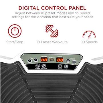 Best Choice Products Vibration Plate Exercise Machine Full Body Fitness Platform for Weight Loss & T...