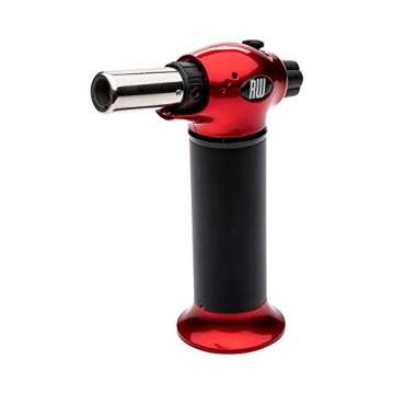 Restaurantware RW 5.2 Inch x 2.5 Inch Cooking Torch 1 Butane Torch For Baking - Adjustable Flame Ref...