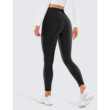 Warm Fleece Lined Leggings with Pockets for Winter