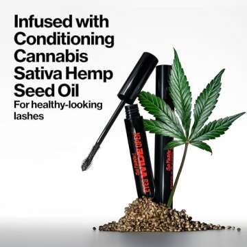 Revlon So Fierce Eyes Wide Open Mascara with Push-up Brush, For Volumizing & High Lifting Eyelashes, Smudge-proof, Flake Resistant, 101 Blackest Black, 0.24 fl oz