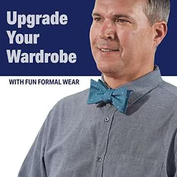 Elegant Light Navy Bow Tie for Men by Luther Pike