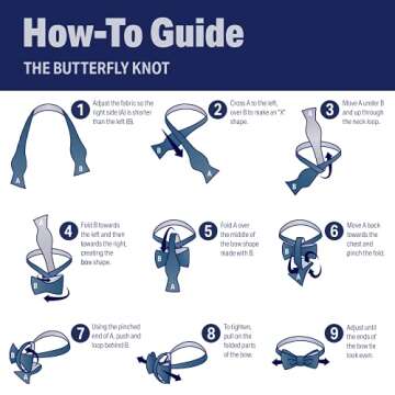 Elegant Light Navy Bow Tie for Men by Luther Pike