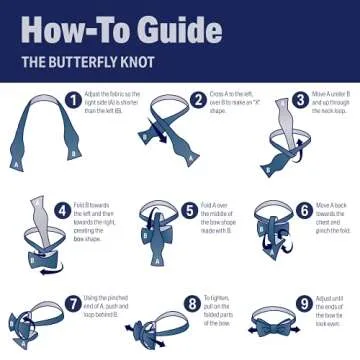 Elegant Light Navy Bow Tie for Men by Luther Pike