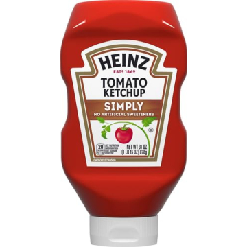 Heinz Simply Tomato Ketchup (31 oz) No Artificial Sweeteners