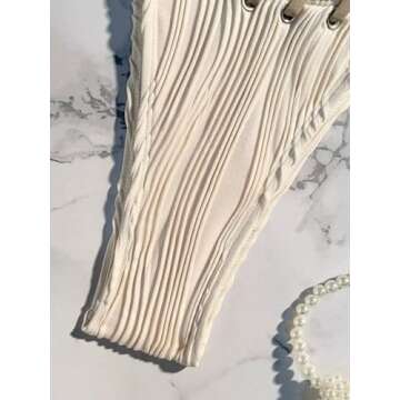 Falainetee Women's High Waisted Bikini Set - Stylish Swimwear