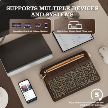 YUNZII QL75 Retro Mechanical Keyboard with RGB Backlight