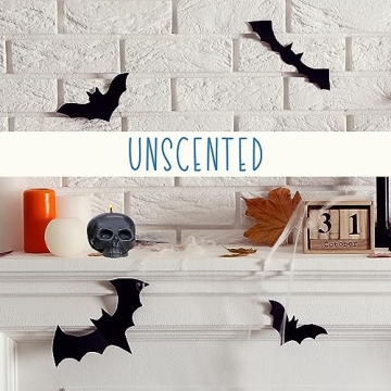 Darware Large Skull Candles Set for Halloween Decor