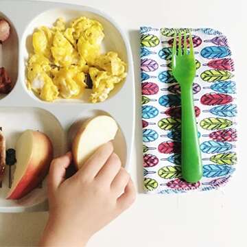 Marley's Monsters Reusable Cloth Wipes - 24 Count Pack - Washable, Cotton, Paperless Wipes (Surprise Prints)