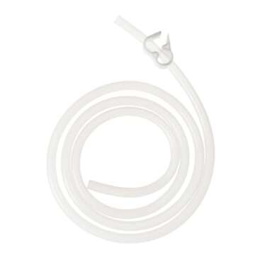 Purelife Enema Tubing- Pure Medical Grade Silicone Enema Hose/ Straight Nozzle/BPA Free