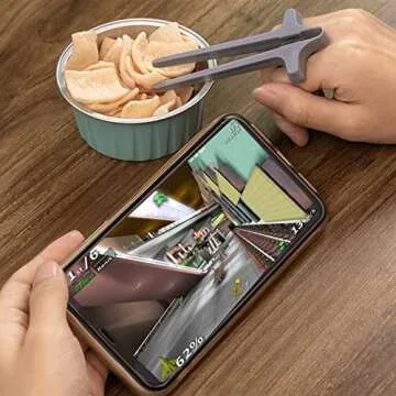 4pcs Snack Clips for Clean Gaming Fun and Snacks