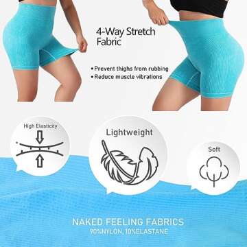 Stylish PVIZZLSS Yoga Workout Shorts for Women